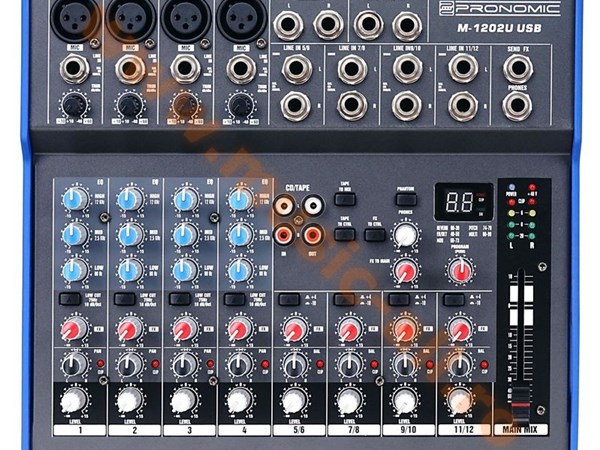 Pronomic M-1202UD USB Minimixer mit Effekt