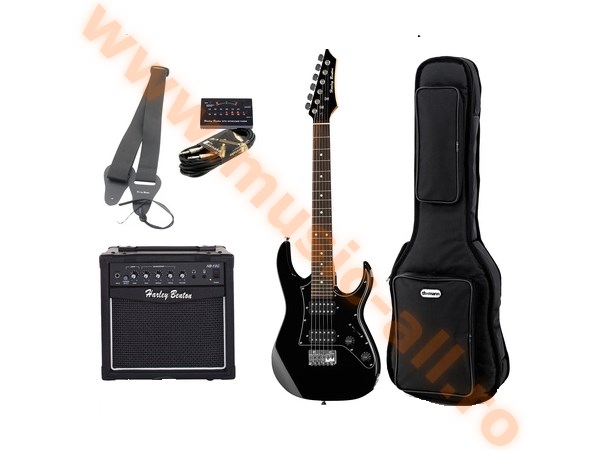 Harley Benton RG-Junior BK Bundle 2