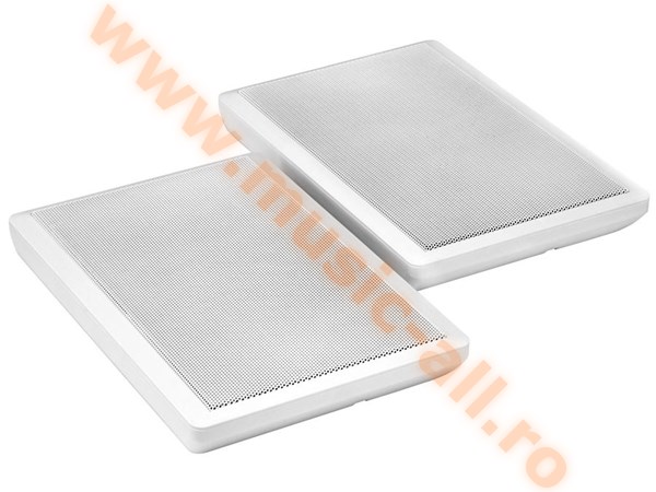 Pronomic FLS-540 WH Pair of Flat Panel Wall Speakers, white, 160 watts
