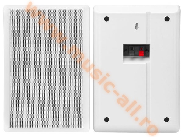 Pronomic FLS-540 WH Pair of Flat Panel Wall Speakers, white, 160 watts