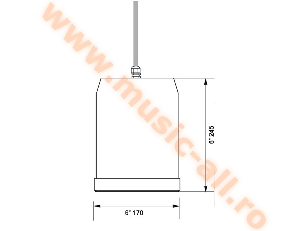 OMNITRONIC WP-15W Ceiling Speaker