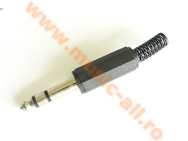 Mufa jack 6.3 stereo plastic