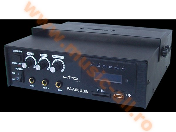 PAA60USB  AMPLIFICATOR PA 60W CU USB/SD-MP3
