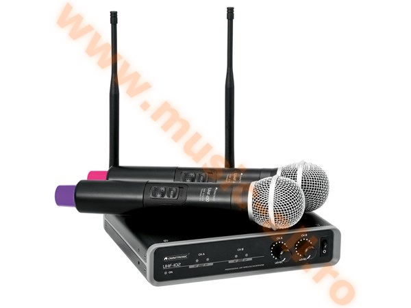 OMNITRONIC UHF-102 Wireless Mic System 823.5/863.1MHz