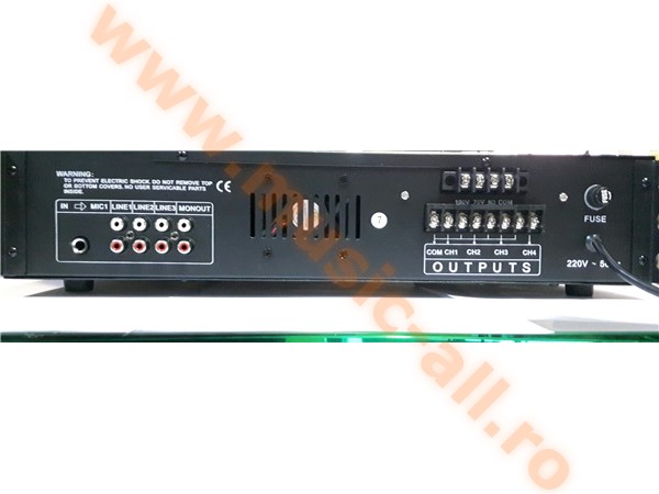 SD-4120B amplificator linie 100v 120W BT 6 zone