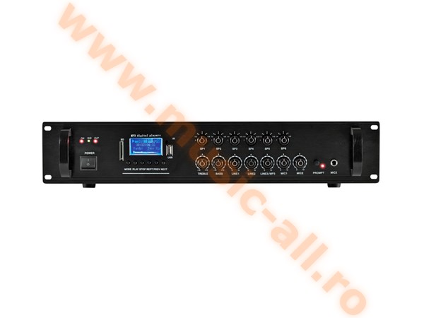 SD-6120B amplificator linie 100v 120W BT 6 zone