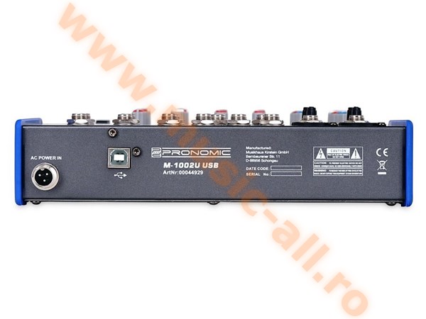 Pronomic M-1002U USB Minimixer mit Effekt