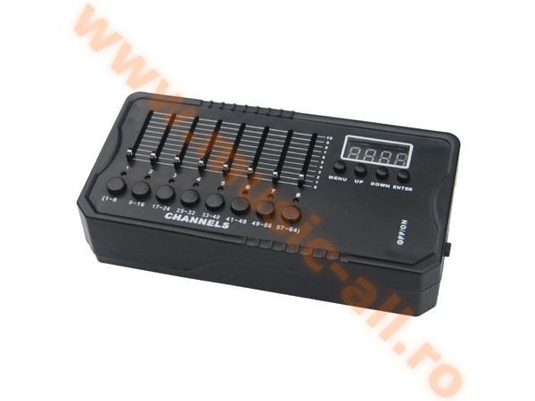LC64DMX-MINI CONTROLER DMX512 8 CANALE/64 CANALE