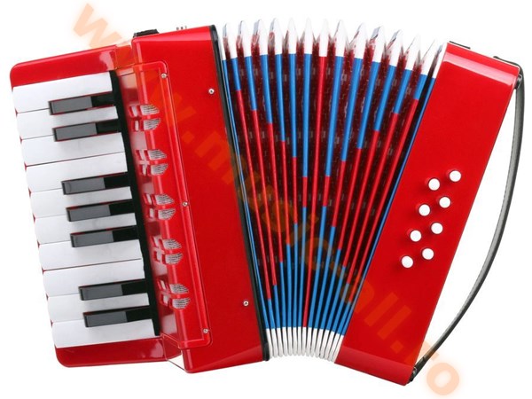 Classic Cantabile Bambino Kinder-Akkordeon, rot, 8 Bässe