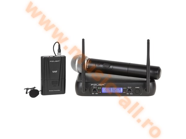 MIK0142 - SET DOUA MICROFOANE (MANA + CLIP) VHF AZUSA