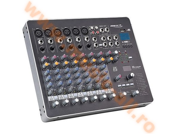LAB8DSP- MIXER 8 CANALE PHANTOM 48V CU PLAYER USB, BST
