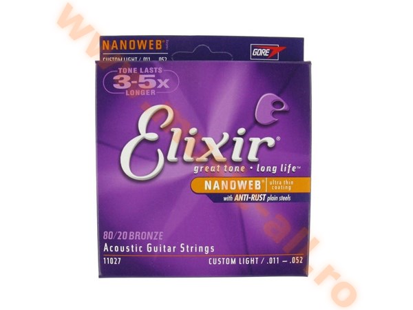 Elixir Nanoweb Custom Light Acoustic