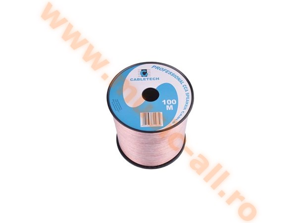 KAB0356-CABLU DIFUZOR CCA 2X0.75MM TRANSPARENT 100M