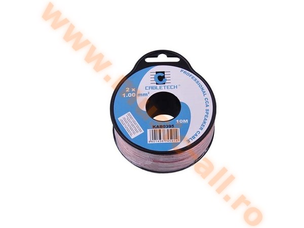 KAB0395- CABLU DIFUZOR CCA 2X1.00MM TRANSPARENT 10M