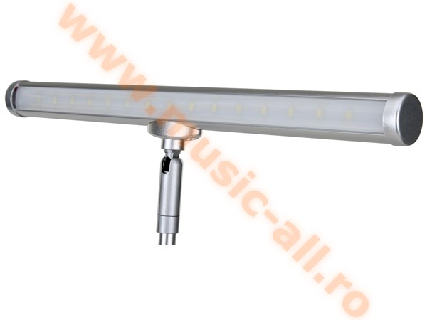 Show Lite LED piano lamp silver matt