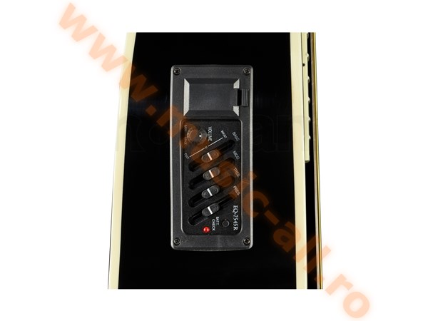 Set Chitara Acustica Harley Benton D-120CE BK cu husa