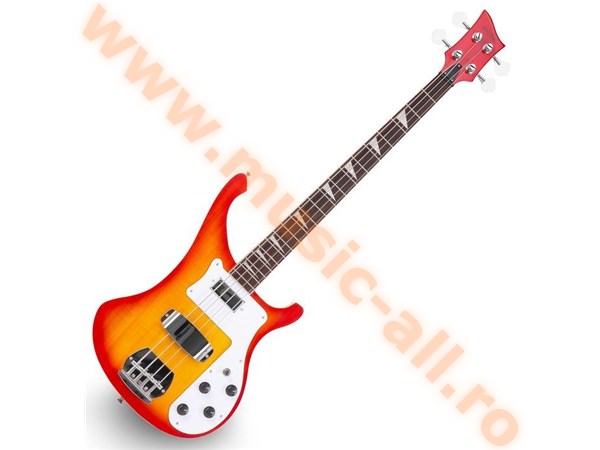 Rocktile Redneck Electronic Bass Red Sunburst