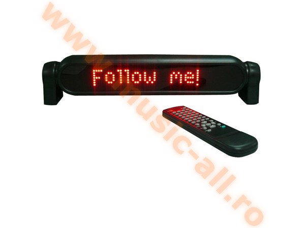 MOVING-MES10R MESAJ DINAMIC LED CU TELECOMANDA 433X84MM