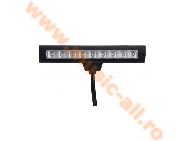 Showlite LED music stand light with 9 LEDs black