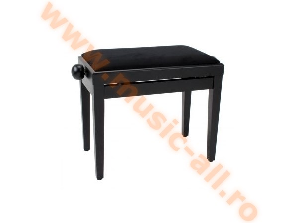 Classic Cantabile Piano Bench Black Mat