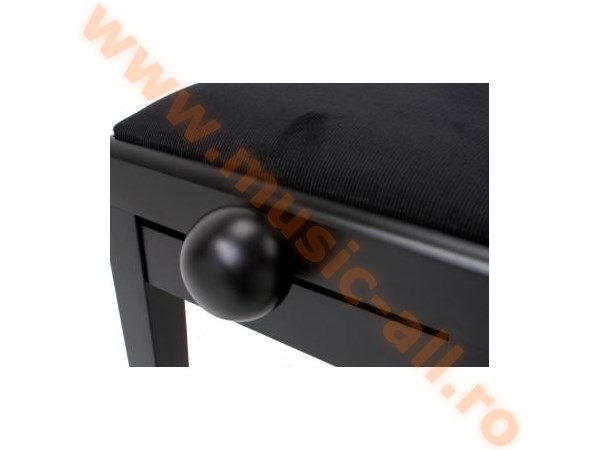 Classic Cantabile Piano Bench Black Mat