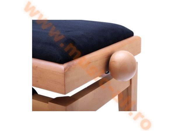 Classic Cantabile Piano bench cherry-Bright-Matte