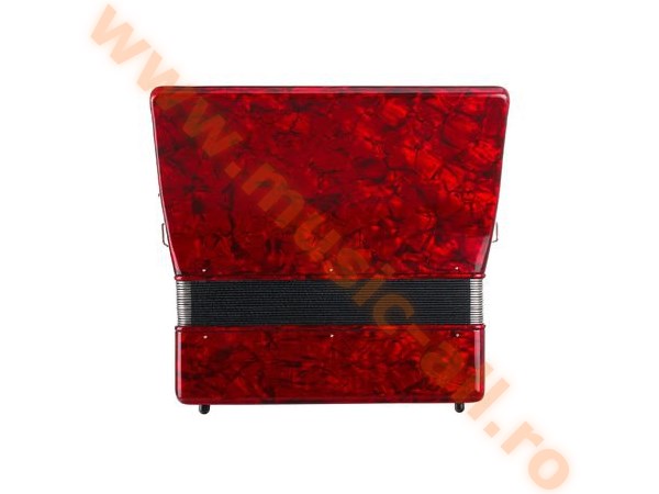 Classic Cantabile 72 Bass Accordion Red