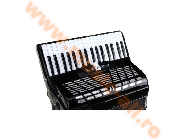 Classic Cantabile 72 Bass Accordion Black