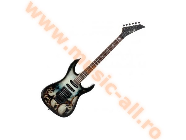 Rocktile Pro JK150F BSK Electric Guitar Skull