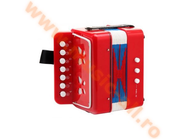 Classic Cantabile Bambino Children's accordion, red, 2 basses