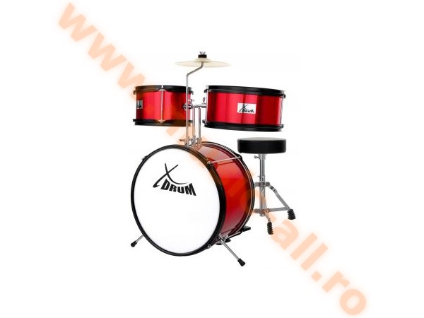 XDrum Junior KID'S Drum Kit incl. DVD red