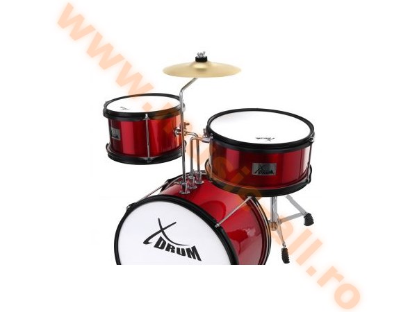XDrum Junior KID'S Drum Kit incl. DVD red
