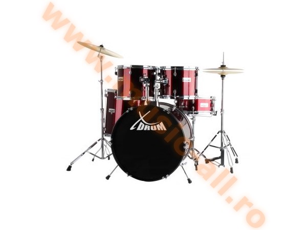 Semi XDrum 20" Studio Drum Set Red