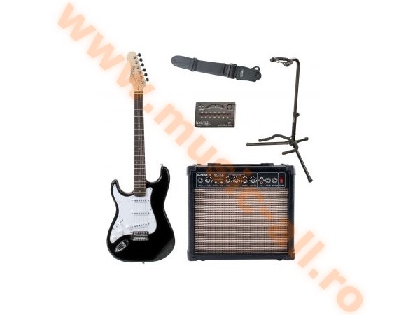Rocktile Pro-ST3 BK Lefty Electric Guitar Set