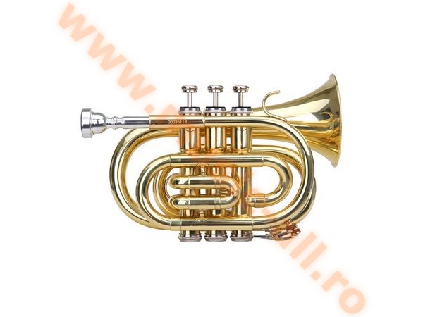 Classic Cantabile Brass TT-400 Bb Pocket Trumpet Brass