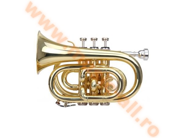 Classic Cantabile Brass TT-400 Bb Pocket Trumpet Brass