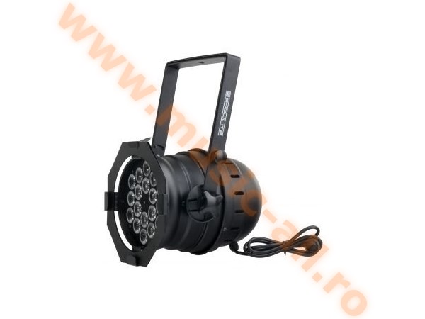 Showlite PAR 64 LED RGBW 18x8W black headlights