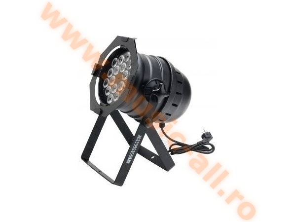 Showlite PAR 64 LED RGBW 18x8W black headlights