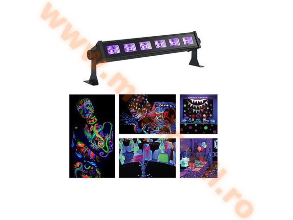 LED-UVBAR6  LED BAR UV 6 X 3W