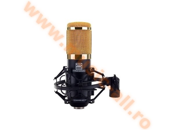 Pronomic CM-100BG Large-Diaphragm Studio Microphone negru