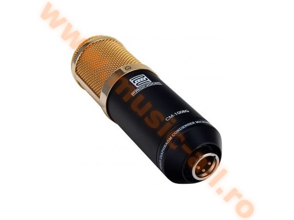 Pronomic CM-100BG Large-Diaphragm Studio Microphone negru