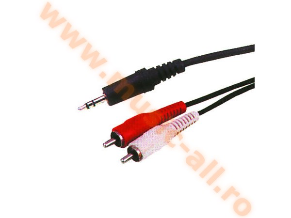 CABLU JACK 3.5 TATA - 2X RCA TATA 10 M