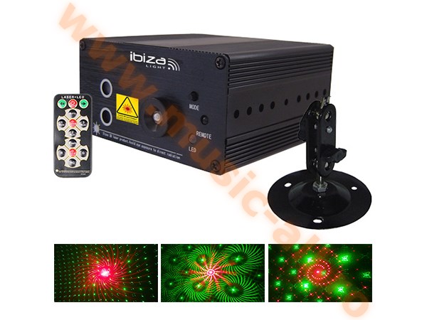 LAS160P-MKII LASER 3W RG CU LED ALBASTRU SI TELECOMANDA