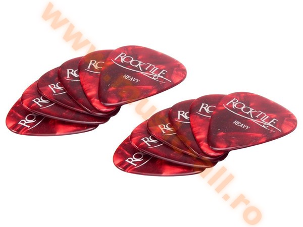 Rocktile Picks 12 Pieces Red Heavy