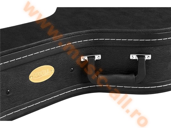 Rocktile 4/4 Deluxe Padded Guitar Case for Western Guitars Black
