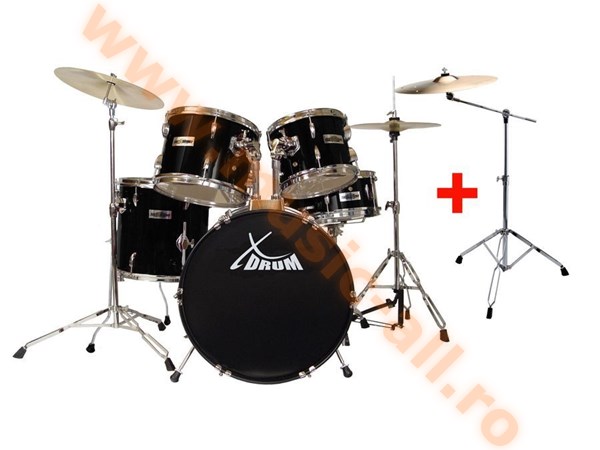 XDrum Semi 20" Standard Drumset Black Set