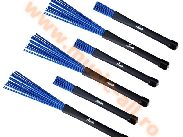 3 Paar SET XDrum NJB3 Jazz Brushes Nylon Brushes