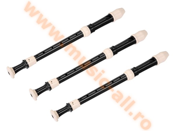 3-piece Classic Cantabile Alto Baroque Recorder in F set, plastic, F200B
