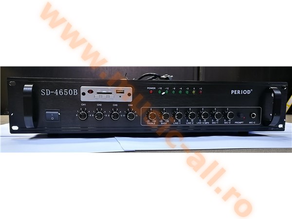 SD-4650B amplificator linie 100v 650W  BT 6 zone