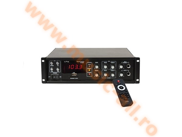 Kit audio sonorizare, Bar,Terasa, Biserica,amplificator si 4 boxe de perete
